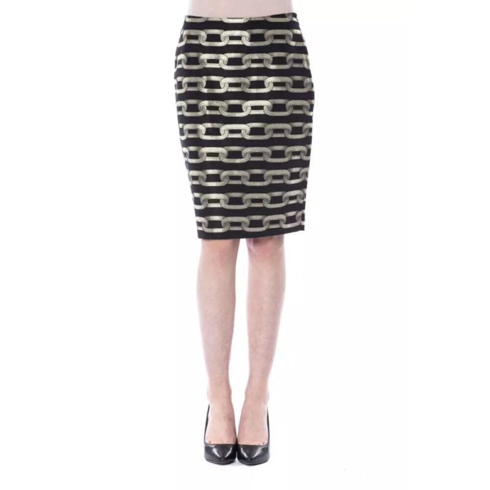 BYBLOS Black Viscose Women Women's Skirt